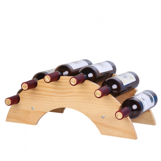Arched Wood Wine Bottle Holders