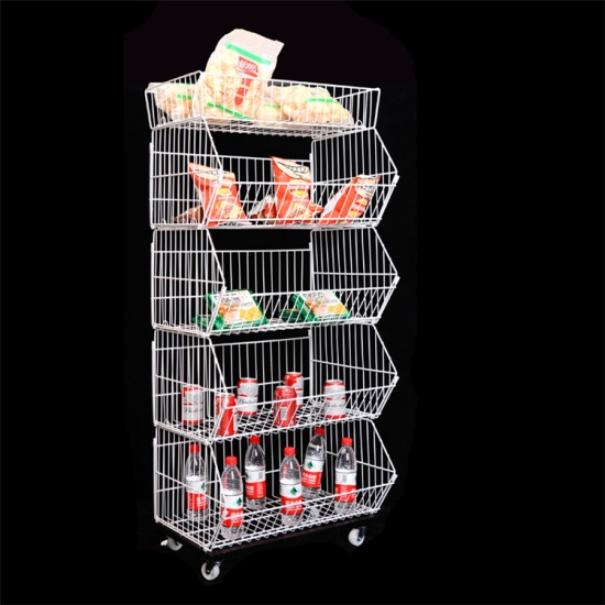 grocery basket snack display