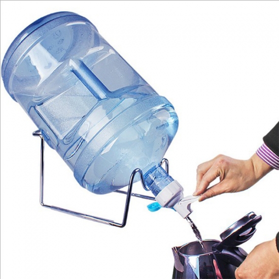 Desktop chromed water bottle rack