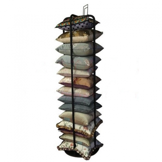 Retail pillow tower display stand