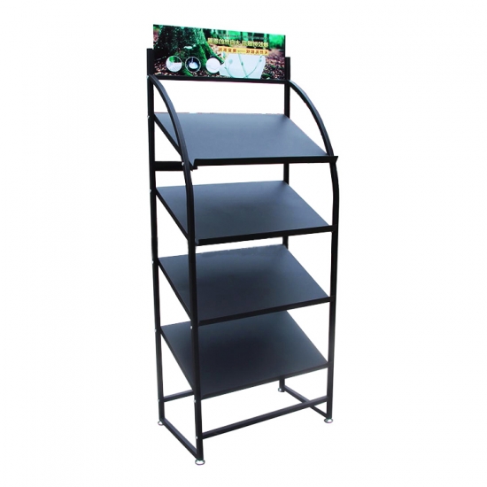4 tier slanted metal shelf